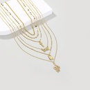 fashion multilayer retro snakeshaped multilayer alloy necklacepicture9