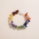 fashion color natural rough stone bracelet crystal stone elastic braceletpicture11