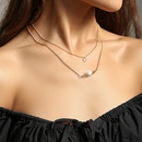 fashion multilayer necklace freshwater pearl pendant alloy necklacepicture7