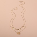 simple fashion butterfly star multilayer alloy necklacepicture8