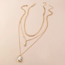 fashion water drop multilayer diamond pearl retro alloy necklacepicture9