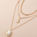 fashion water drop multilayer diamond pearl retro alloy necklacepicture10