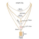 fashion butterfly snake zircon pendant multilayer alloy necklacepicture10