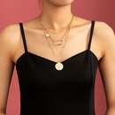 fashion queen round pendant necklace retro alloy necklacepicture7
