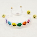 Niche bohemian spring and summer new colorful smiley face beads woven braceletpicture9