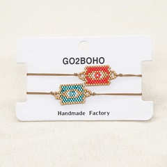new retro ethnic style miyuki beads woven geometric bracelet