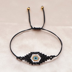 new ethnic miyuki glass beads hand-woven Turkish devil's eye bracelet