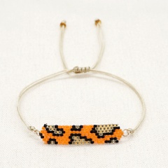 neue miyuki perlen gewebt leopardenmuster freundschaft seil kleines armband
