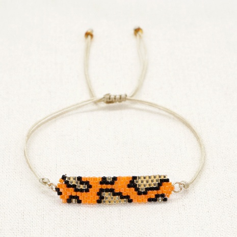 Nouveaux perles miyuki tissées imprimé léopard petit bracelet corde d'amitié's discount tags