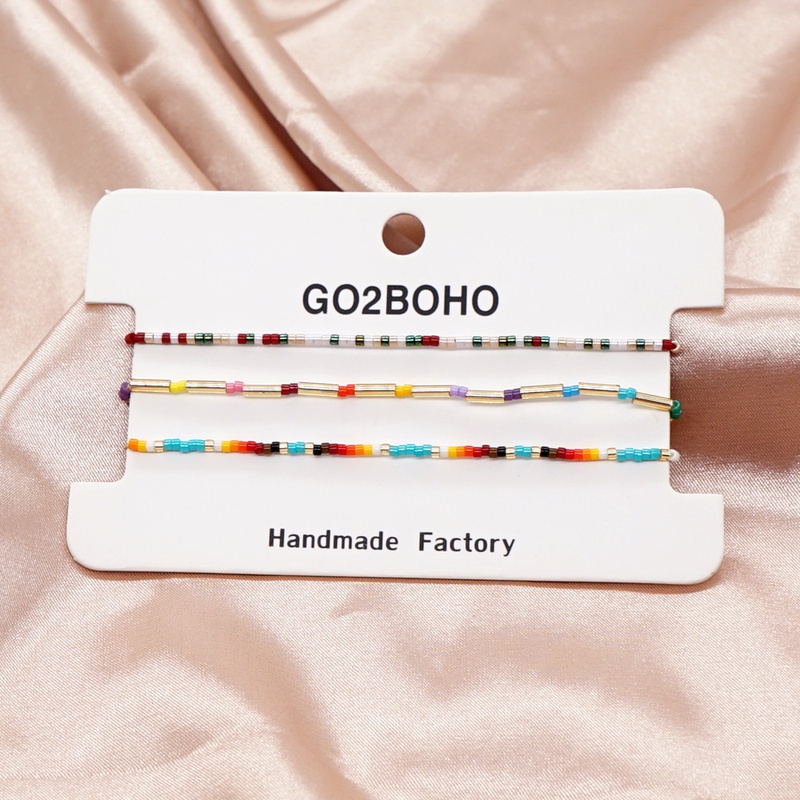 Boho Miyuki Miyuki Beads Handmade Colorful Beaded Small Bracelet