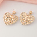 fashion hollow heart shaped inlaid pearl diamond metal drop earringspicture9