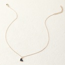 fashion heartshaped pendant necklace color drip oil alloy necklacepicture9