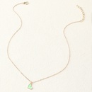 fashion heartshaped pendant necklace color drip oil alloy necklacepicture10