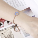 fashion trend jewelry coin stainless steel rose gold constellation pull braceletpicture10