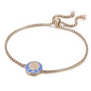 fashion trend jewelry coin stainless steel rose gold constellation pull braceletpicture11