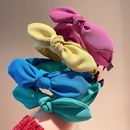 simple solid color bow rabbit ears hairpin headband wholesalepicture10