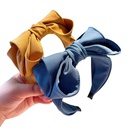 retro solid color threedimensional big flower bud bow hairpin headband wholesalepicture11