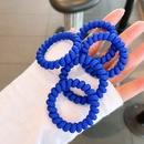 Korean Klein blue highelastic telephone wire hair ring frosted seamless head ropepicture8