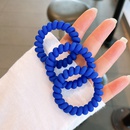 Korean Klein blue highelastic telephone wire hair ring frosted seamless head ropepicture10