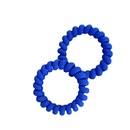Korean Klein blue highelastic telephone wire hair ring frosted seamless head ropepicture11