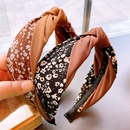retro floral printing contrast color kink stitching headband wholesalepicture9