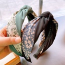 retro floral printing contrast color kink stitching headband wholesalepicture10