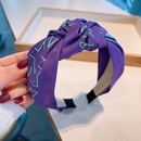 retro contrast color vitality purple heart printing combination headband wholesalepicture8