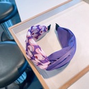 retro contrast color vitality purple heart printing combination headband wholesalepicture9