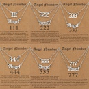 Fashion Necklace Lucky Numbers Simple Alloy Doublelayer Necklacepicture7