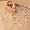 retro simple geometric full pearl cardboard earrings set wholesalepicture10