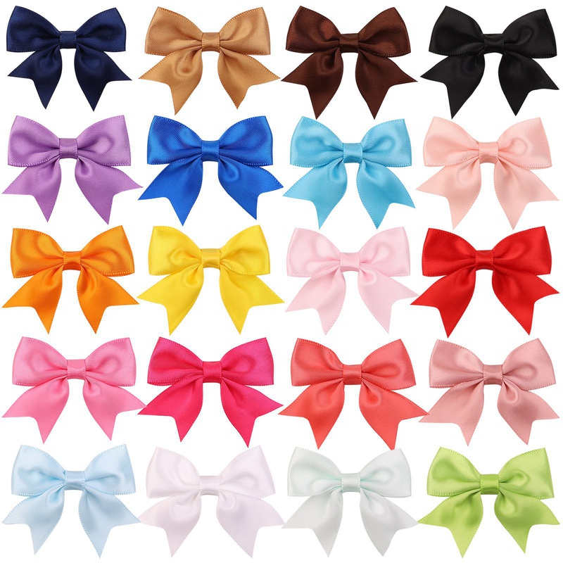 new childrens bow hairpin 20 color candy color cute baby duckbill clip