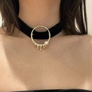 fashion black necklace baroque pearl simple alloy clavicle chainpicture9