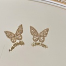 fashion hollow butterfly inlaid rhinestone stud earring wholesalepicture11