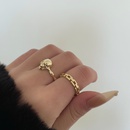 Korean fashion retro chain skull hollow metal index finger open ring femalepicture7
