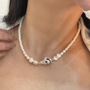 fashion irregular pearl necklace smiling face simple collarbone chainpicture7