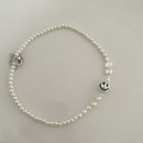 fashion irregular pearl necklace smiling face simple collarbone chainpicture9