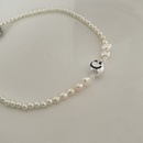 fashion irregular pearl necklace smiling face simple collarbone chainpicture10