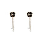 Retro long tassel flower zircon pearl drop earrings wholesalepicture8
