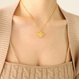 fashion angel pendant necklace retro titanium steel 18k gold clavicle chainpicture8