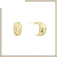 fashion simple Cshaped irregular hollow geometric stud earrings wholesalepicture14