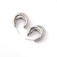 simple plain Cshaped geometric trendy stud earrings wholesalepicture6
