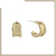 retro alloy Cshaped twisted irregular geometric stud earrings wholesalepicture20