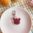 cute doublesided bear acrylic keychain girl airpods pendantpicture12