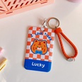 Cartoon cute tiger creative student key chain card sleeve protectivepicture15