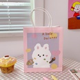 Cute simple cartoon girl paper portable shopping packaging bagpicture14
