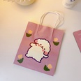 Cute simple cartoon white paper portable shopping packaging bagpicture11