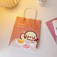 Cute simple cartoon white paper portable shopping packaging bagpicture12