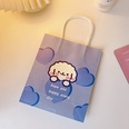 Cute simple cartoon white paper portable shopping packaging bagpicture13