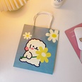 Cute simple cartoon white paper portable shopping packaging bagpicture14