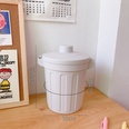 desktop small trash can tube new home cute cover mini storage boxpicture13